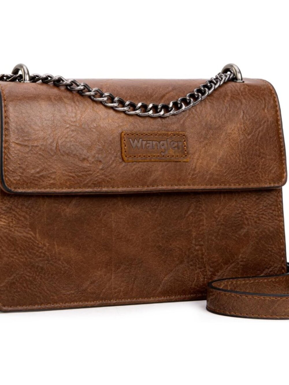 Wrangler Crossbody Purse for Women Shoulder Bag Vintage Wallets with Chain Strap